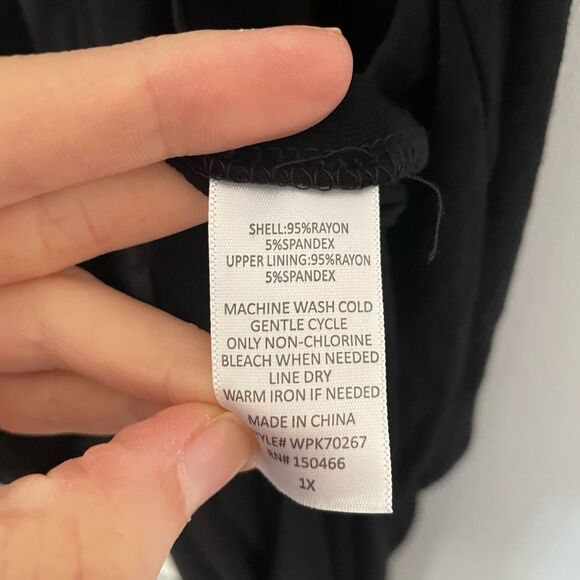 Mix by 41 Hawthorne black maxi dress with double straps size 1x nwt - Picture 9 of 10